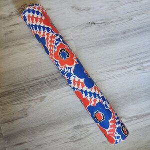 Vintage Wall Paper Flower Power Red Blue Houndstooth 60s 70s Wallpaper Roll